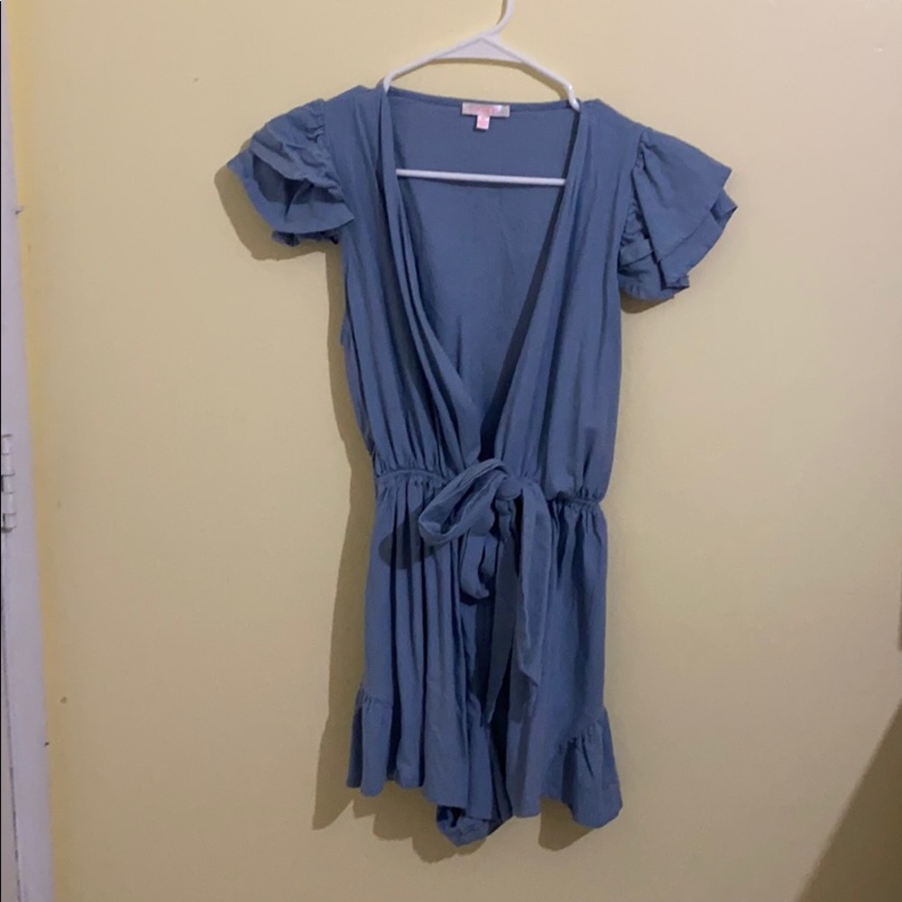 Denim romper